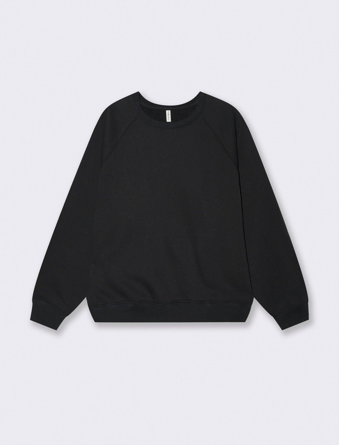 Felpa Girocollo Manica Lunga Regular - Nero