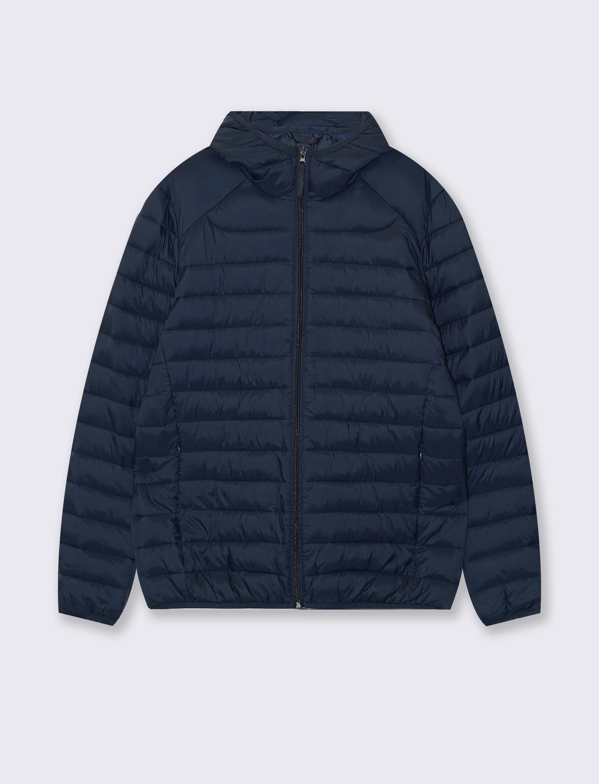 GIUBBOTTO PIUMINO CON CAPPUCCIO - Blu