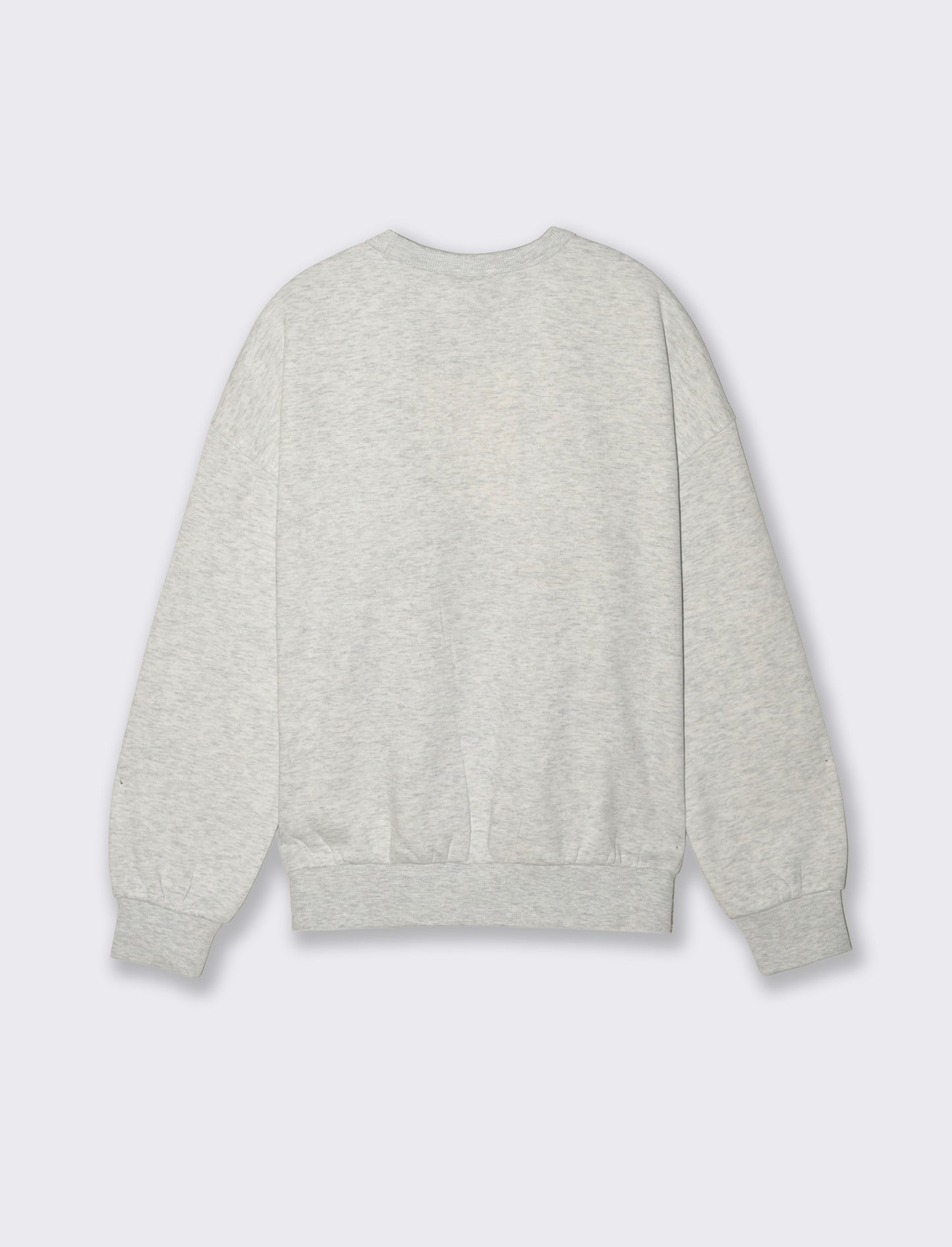 FELPA MANICA LUNGA CON STAMPA PETTO - Grigio chiaro mel.