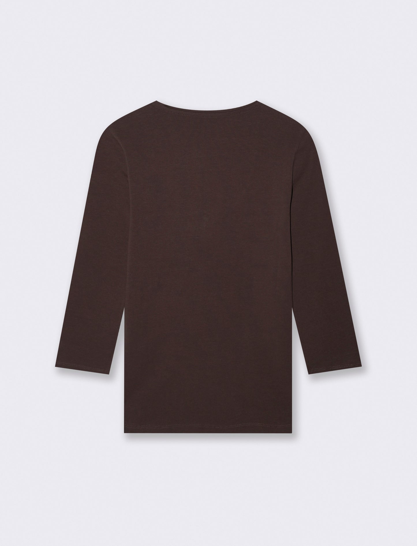 T-Shirt Manica Lunga Scollo a V - Moro