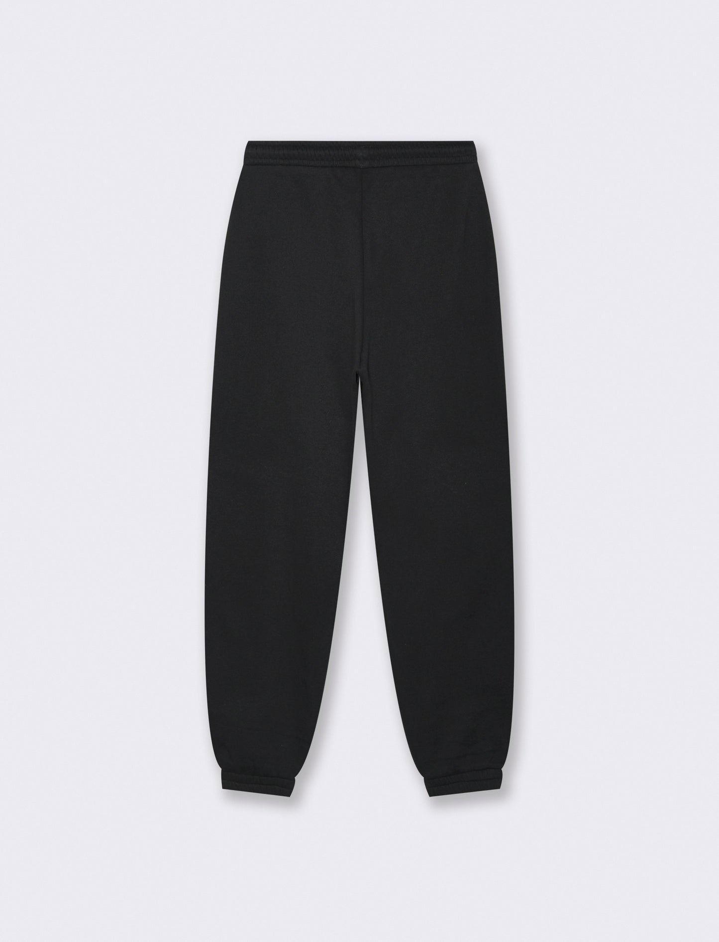 Basic Fleece Joggers with Drawstring - Black