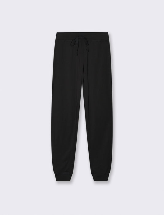 JOGGER BASICO CON ELASTICO E CULISSE - Nero