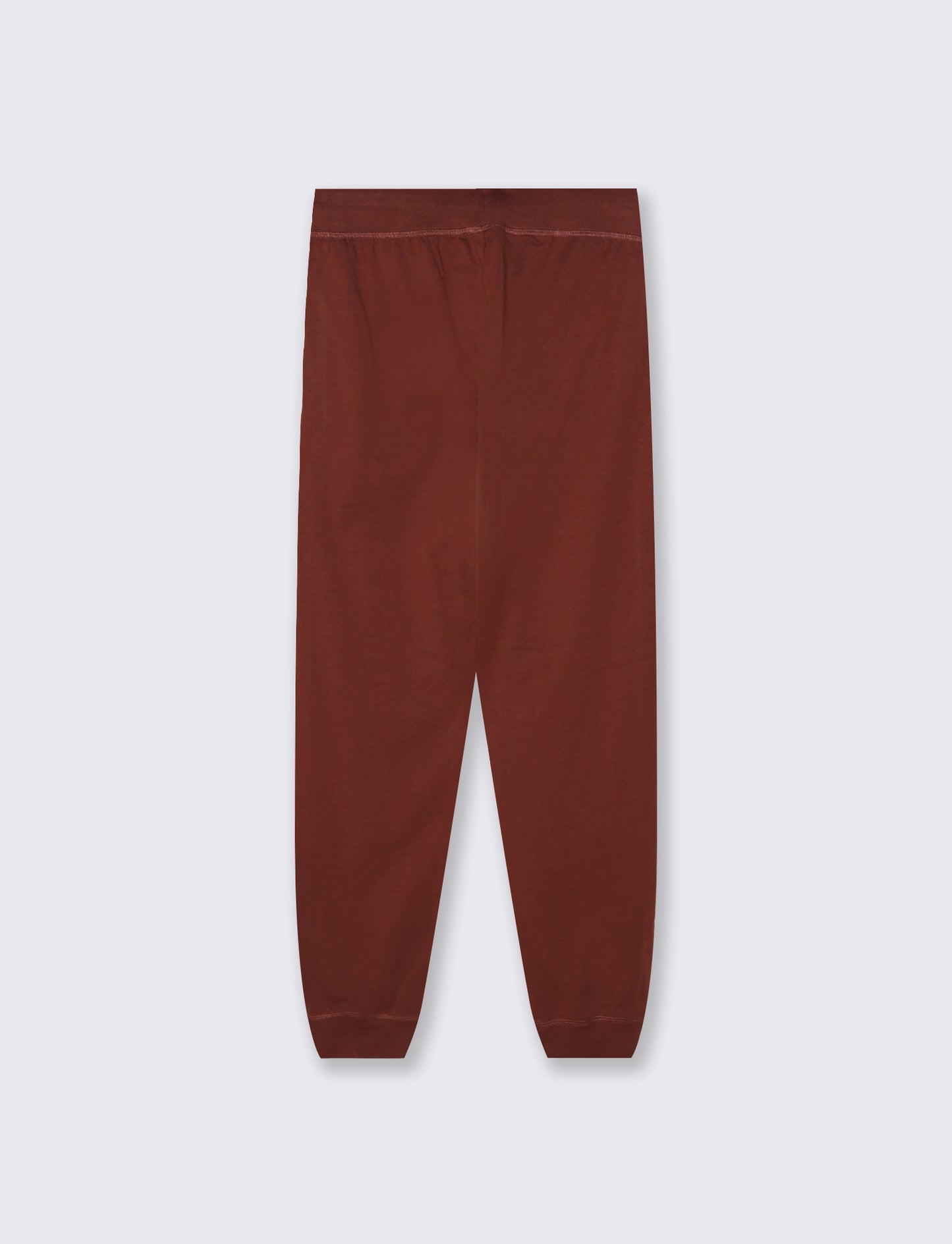 JOGGER BASICO CON ELASTICO E CULISSE - Marrone bruciato