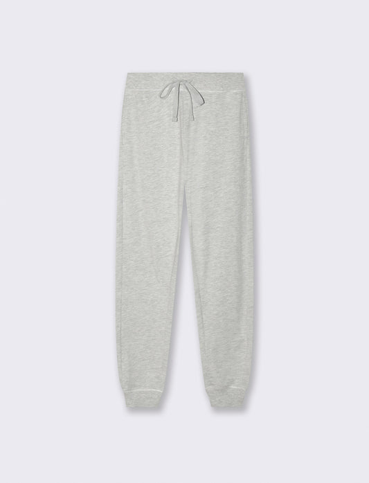 JOGGER BASICO CON ELASTICO E CULISSE - Grigio