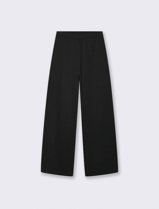 Jogger Flare con Elastico in Vita - Nero