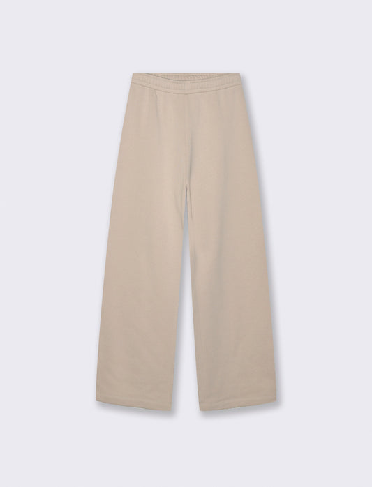 Jogger Flare con Elastico in Vita - Beige grano