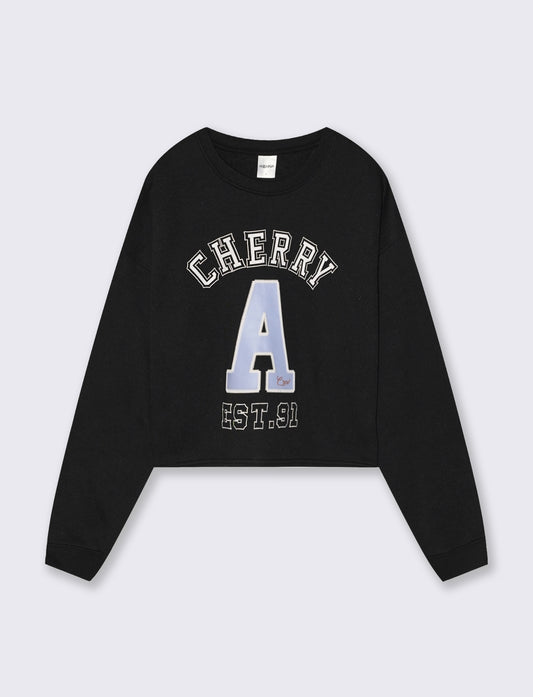 FELPA CROP - Nero