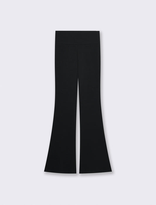 Legging Basico Flare Vita Alta Skinny - Nero