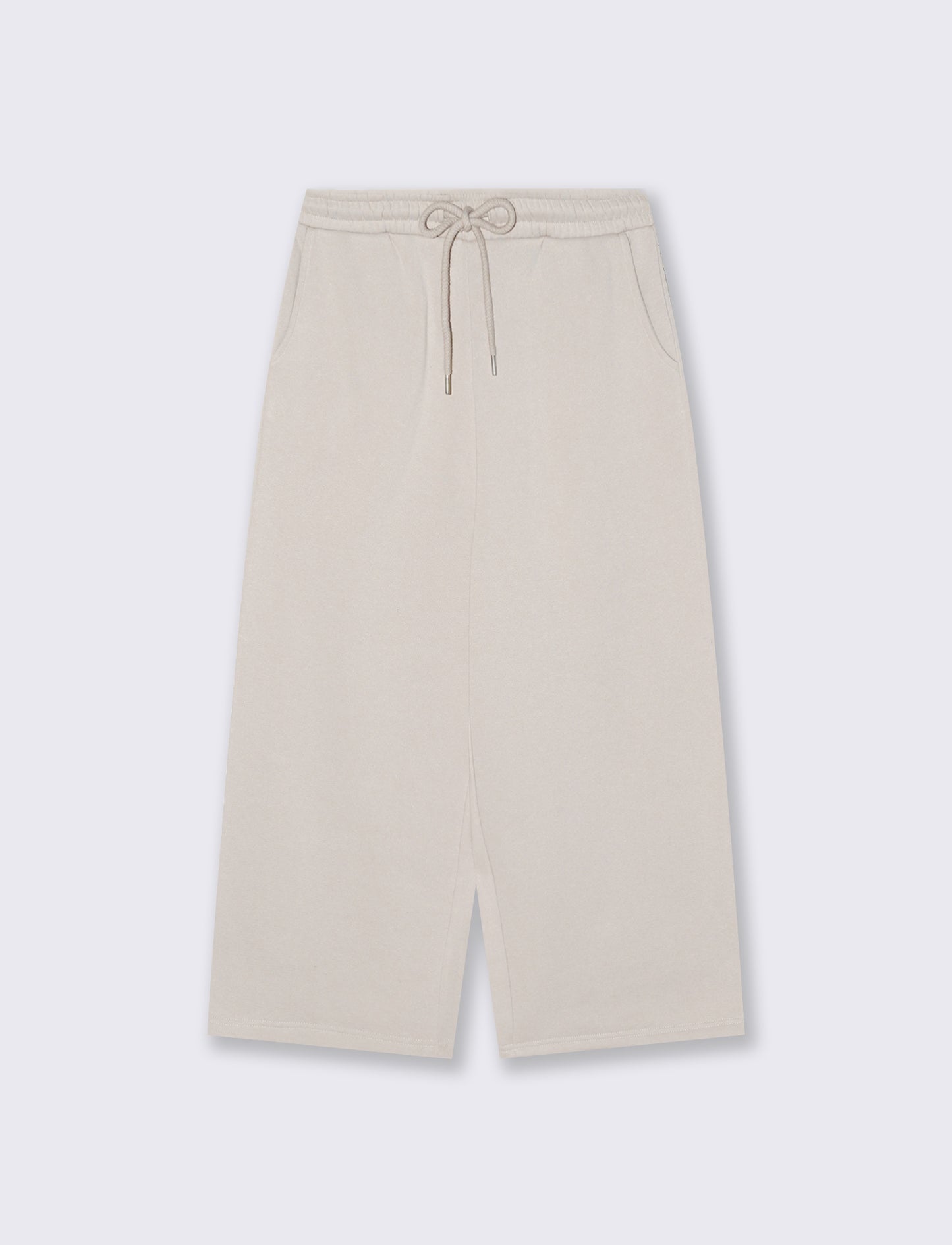 Jogger Culotte con Coulisse in Vita - Beige grano
