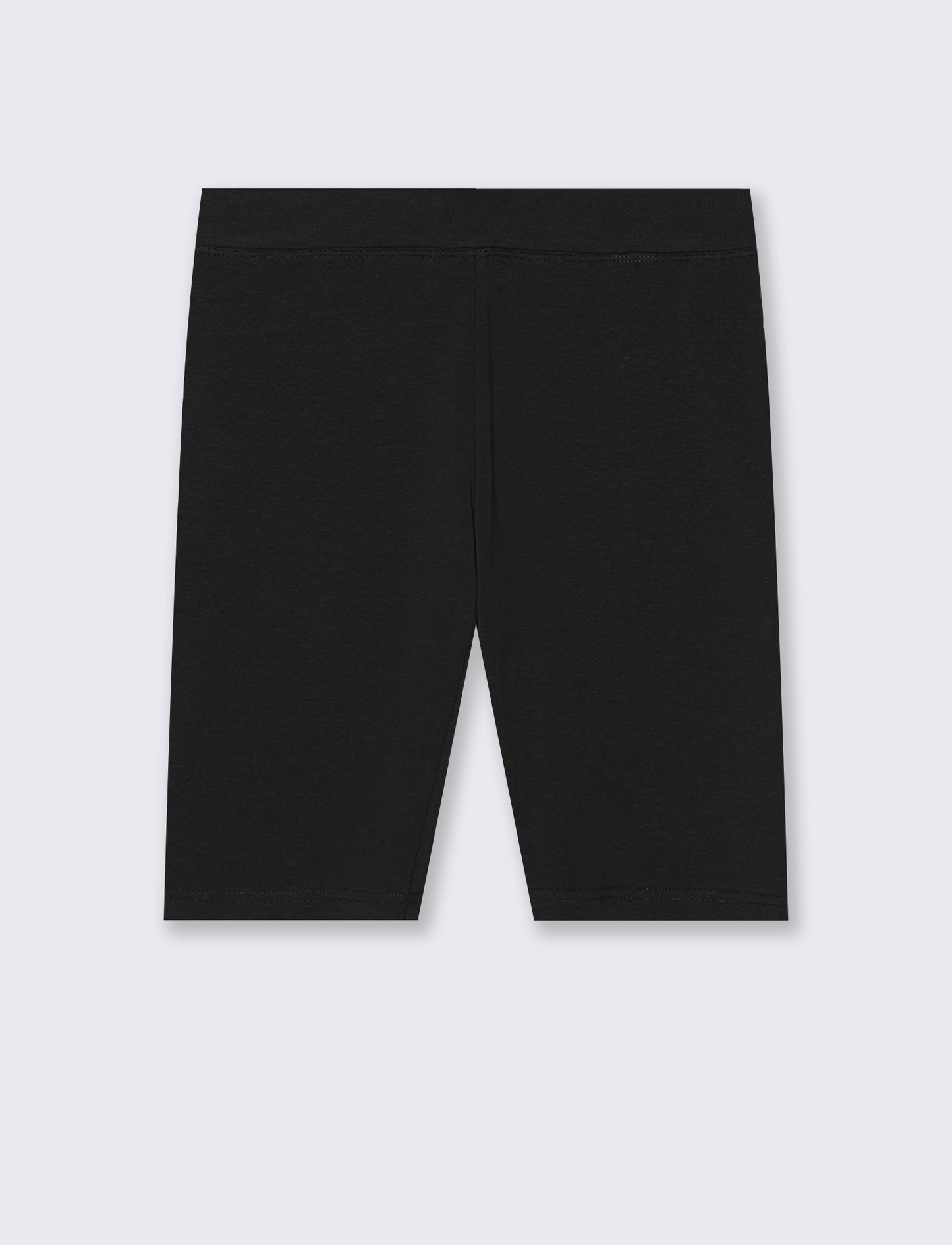 Leggings Ciclista con Fascia Elastico Vita - Nero