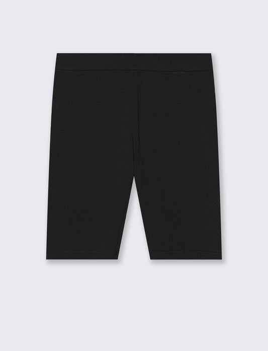 Leggings Ciclista con Fascia Elastico Vita - Nero
