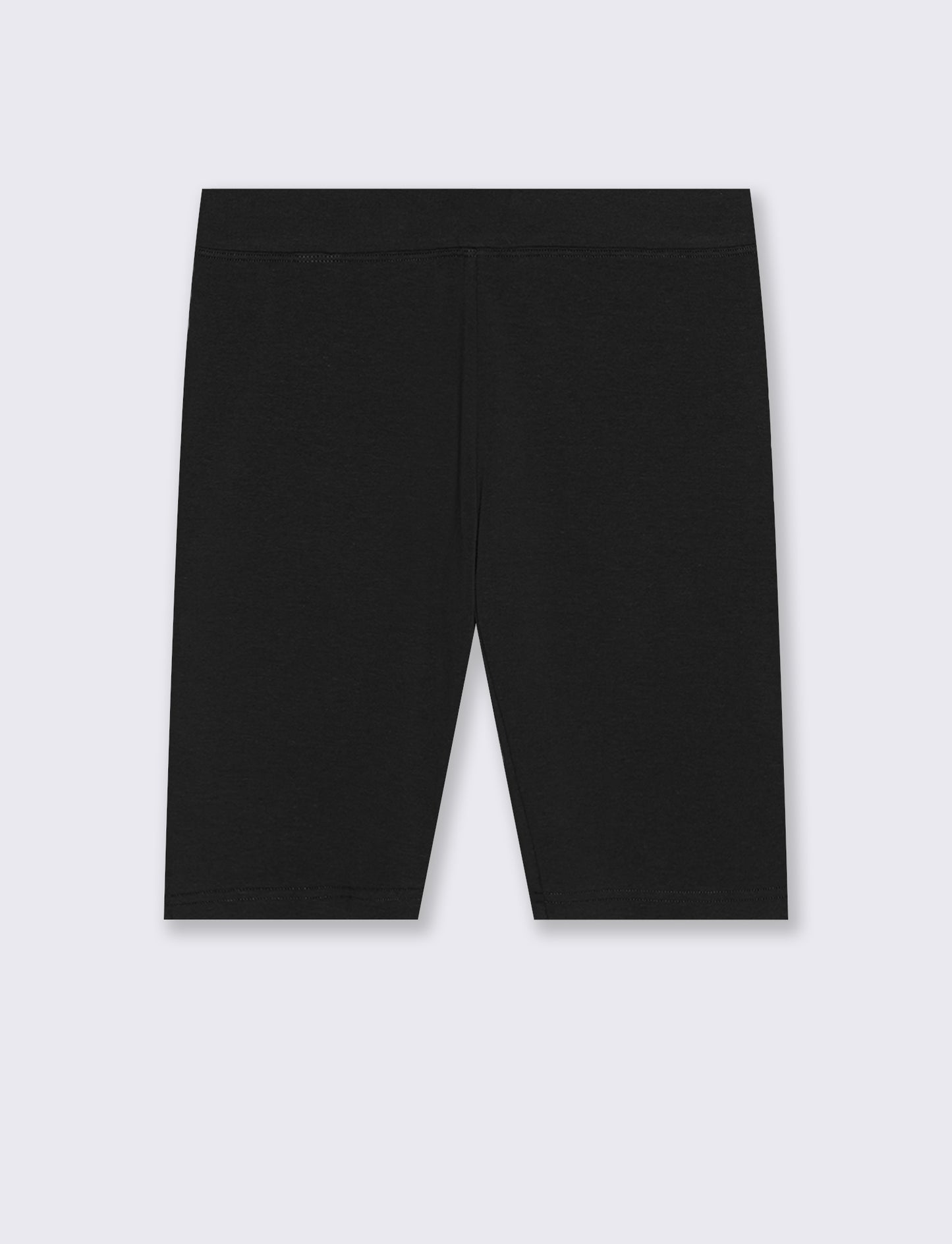 Leggings Ciclista con Fascia Elastico Vita - Nero