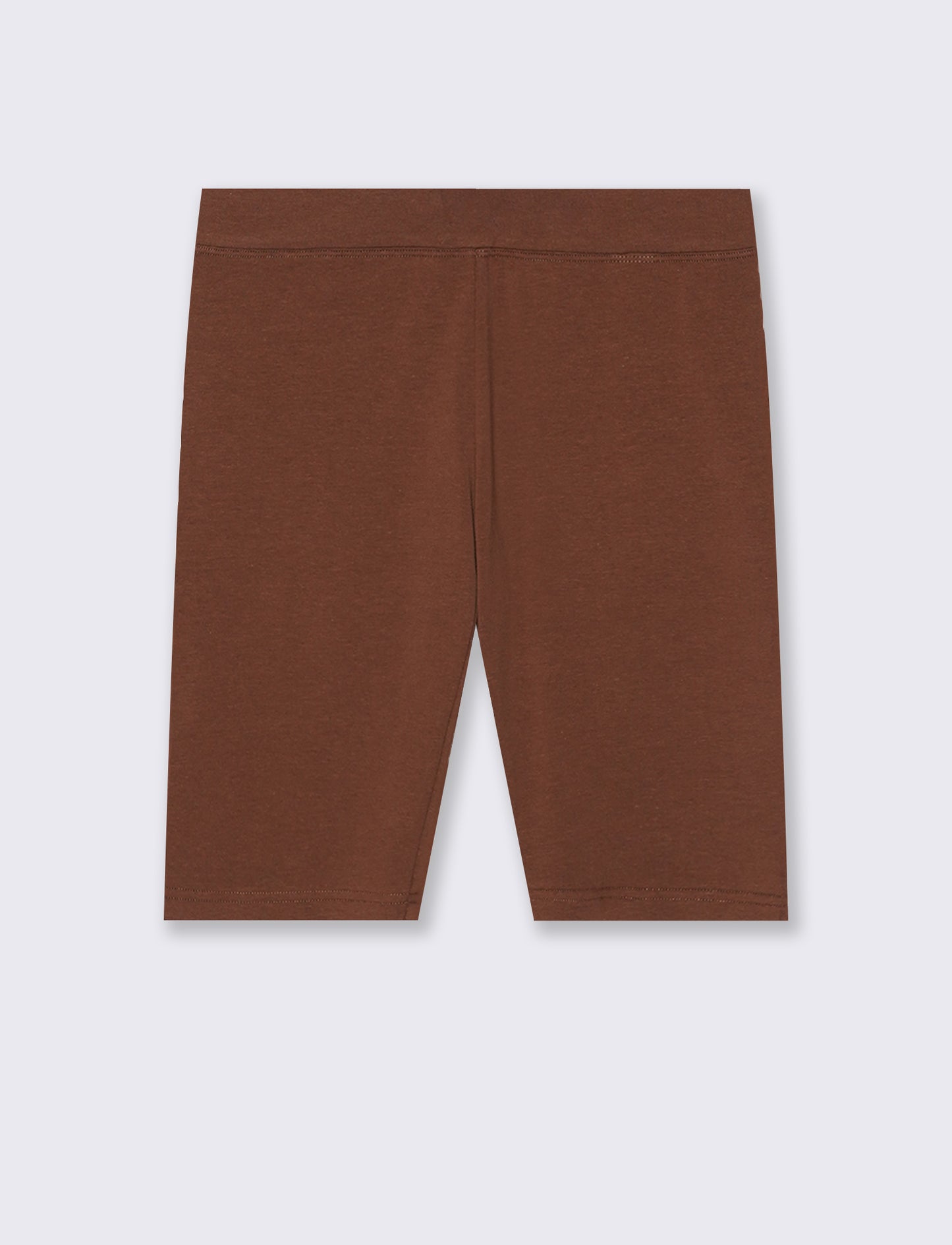 Leggings Ciclista con Fascia Elastico Vita - Marrone cioccolato