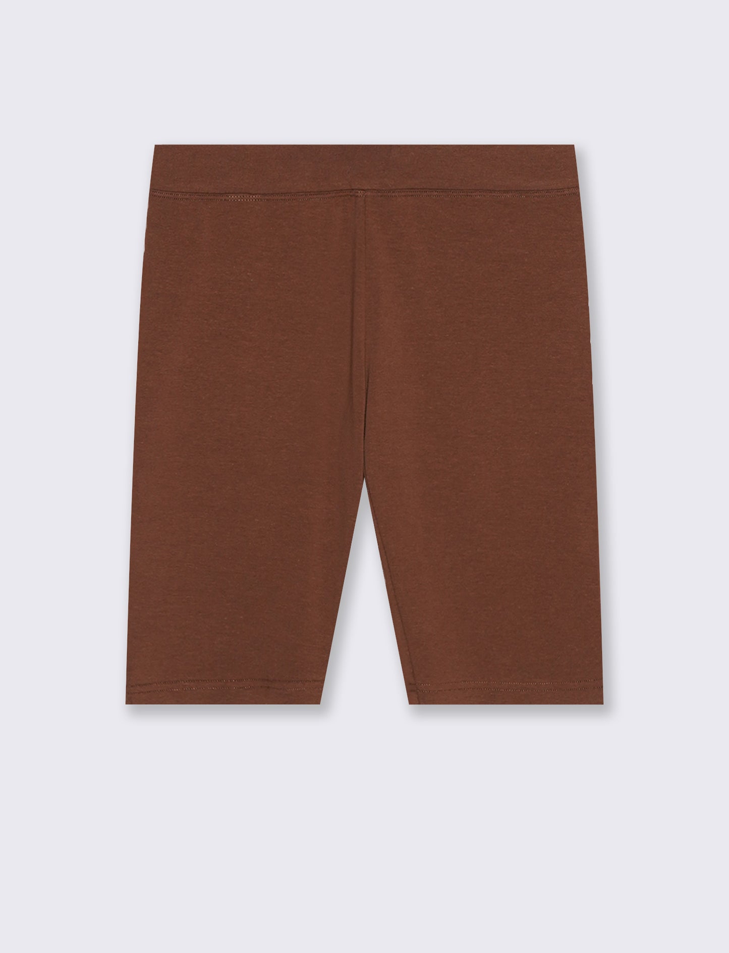Leggings Ciclista con Fascia Elastico Vita - Marrone cioccolato