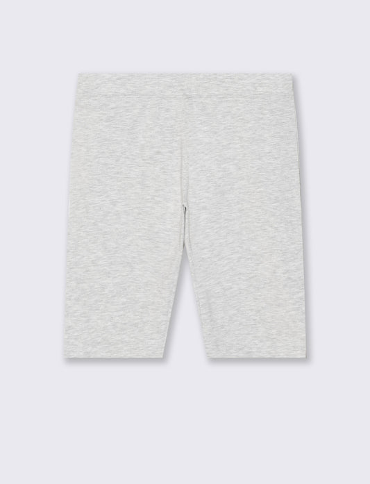 Leggings Ciclista con Fascia Elastico Vita - Grigio chiaro mel.