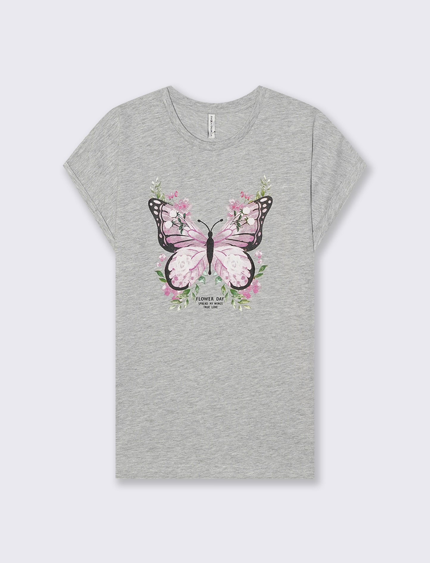 T-Shirt Manica Corta con Stampa e Spalle Scesa - Var 4