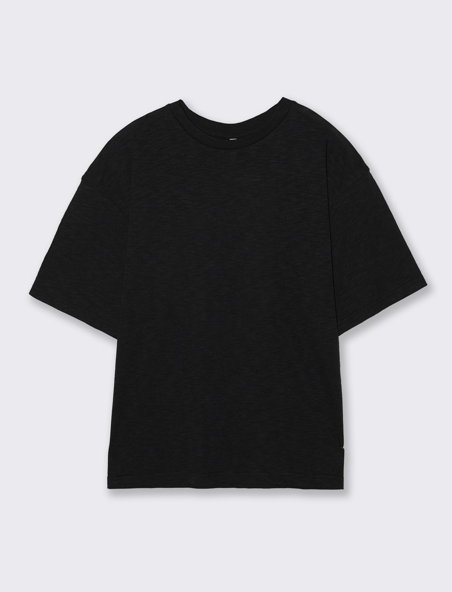 Comfortable Short Sleeve Crew Neck Shirt - Black