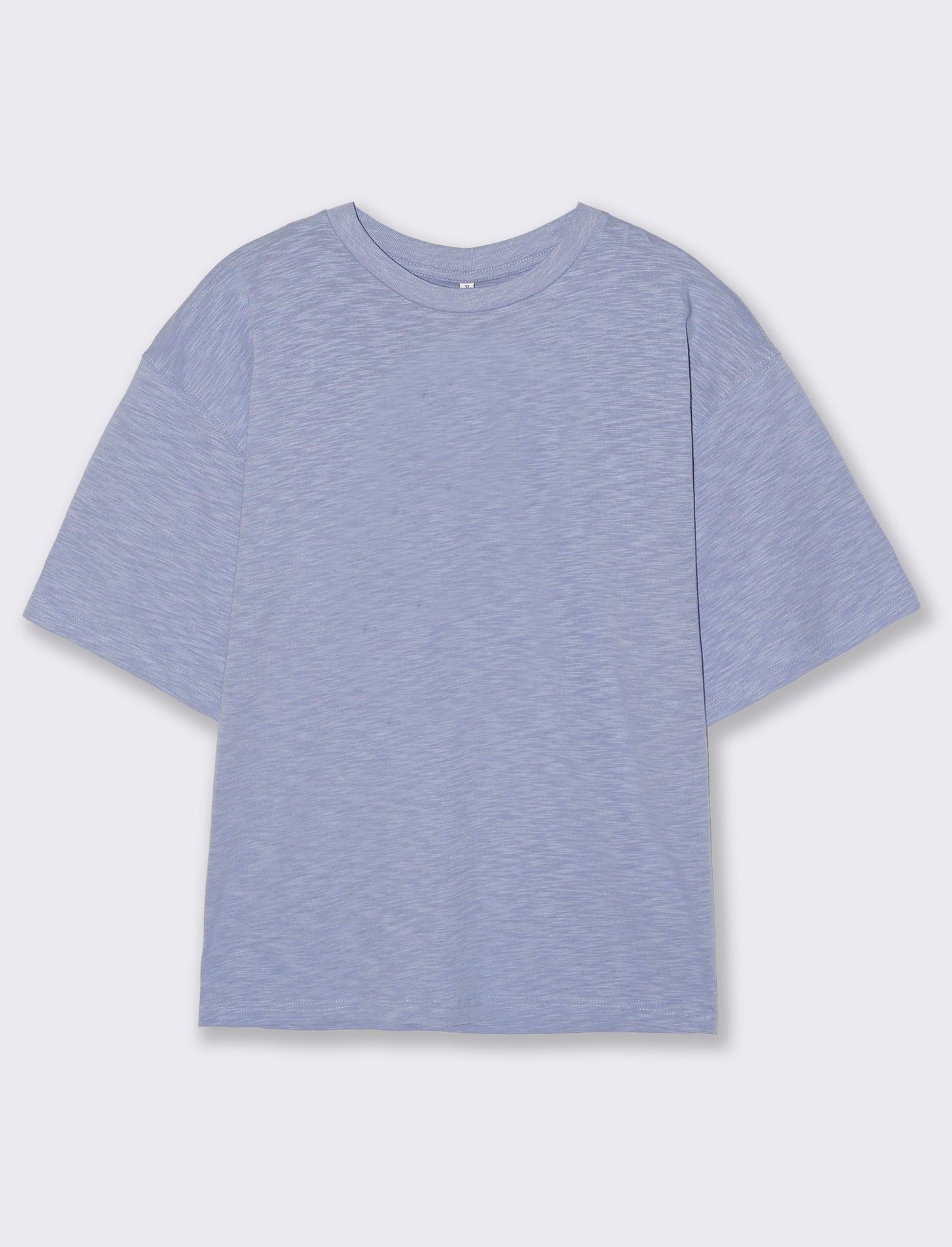 Shirt Girocollo Manica Corto Comoda - Denim