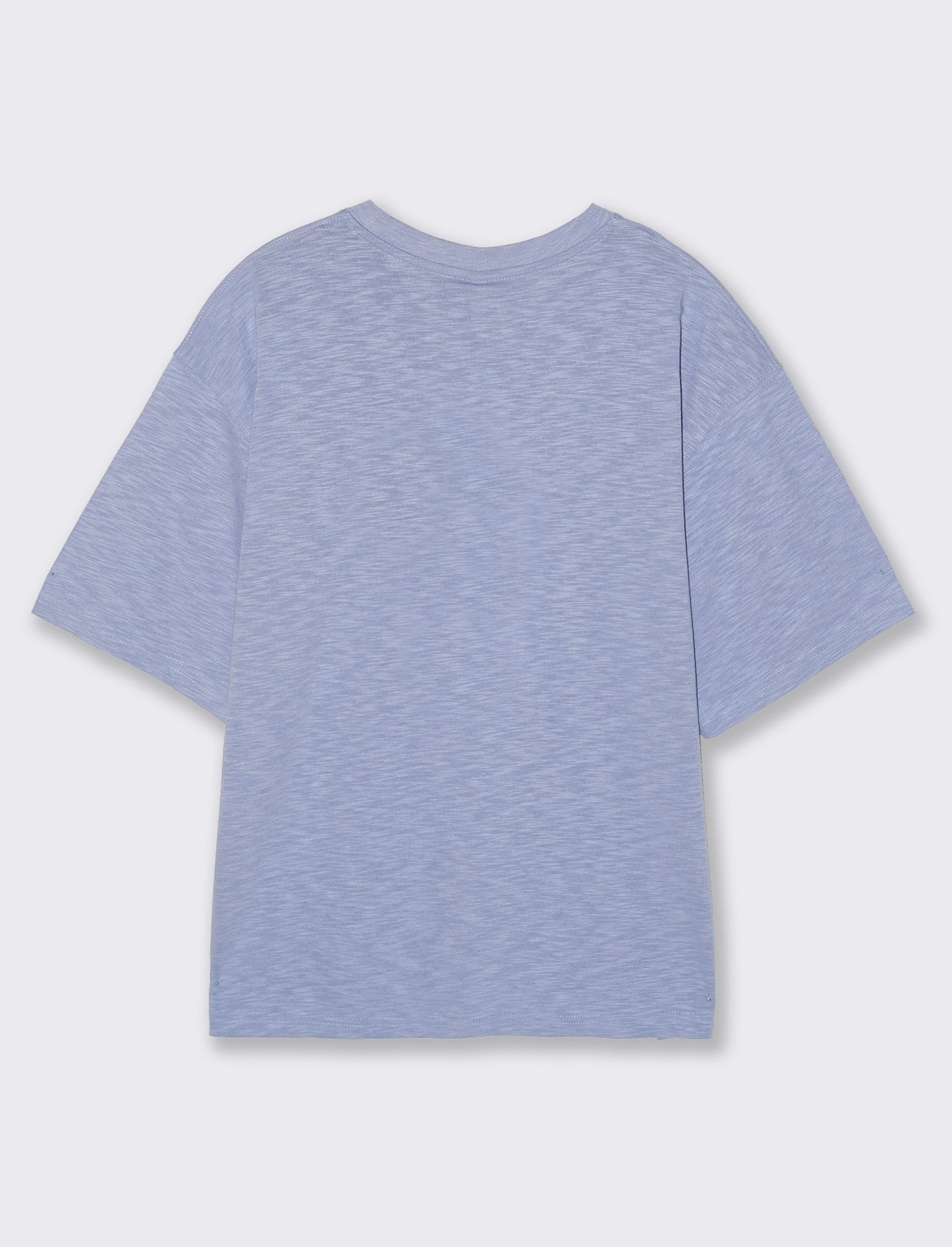 Shirt Girocollo Manica Corto Comoda - Denim