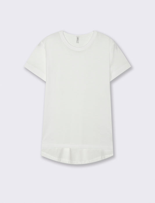 Basic Short Sleeve Crew Neck T-Shirt - White