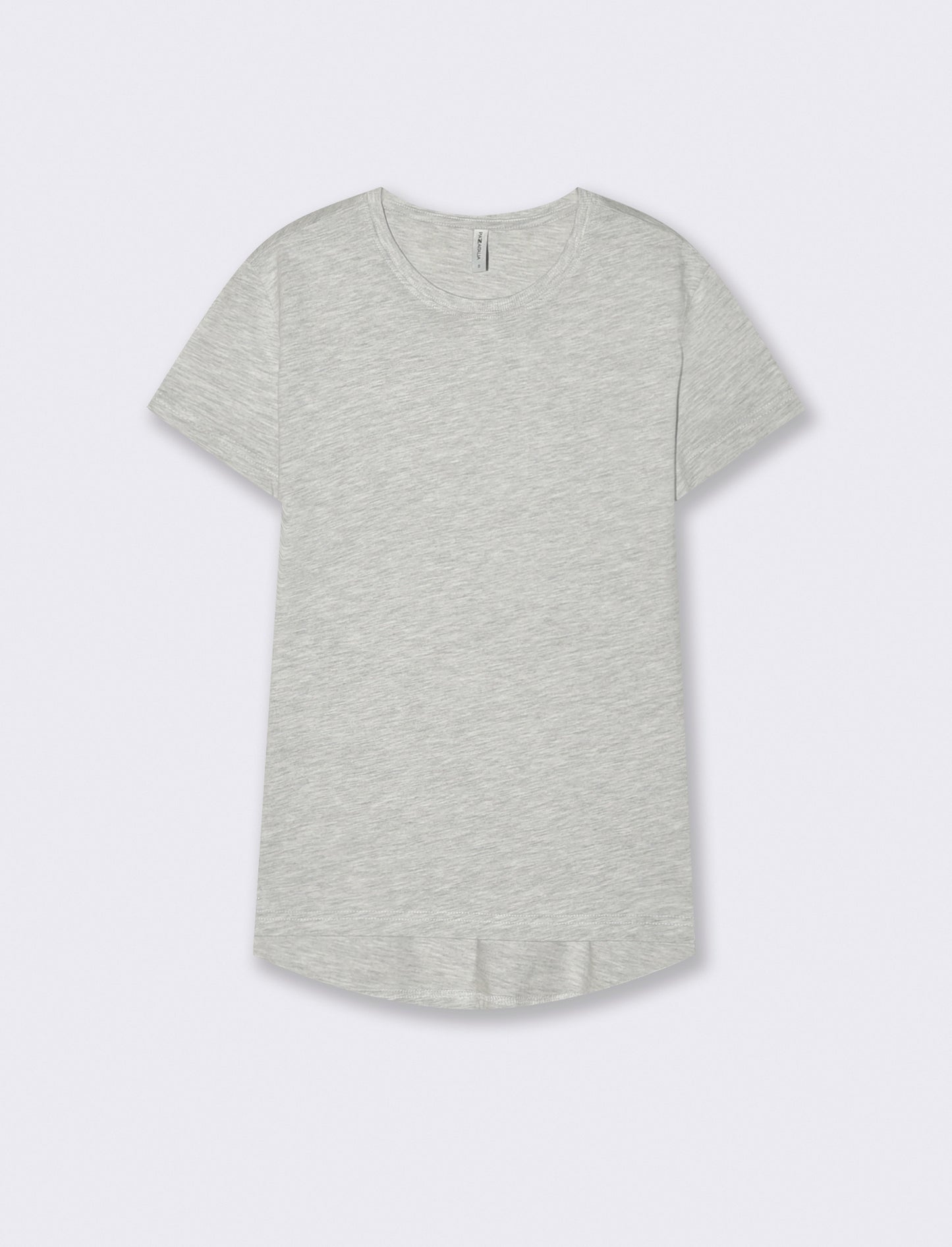 Basic Short Sleeve Crew Neck T-Shirt - Grey