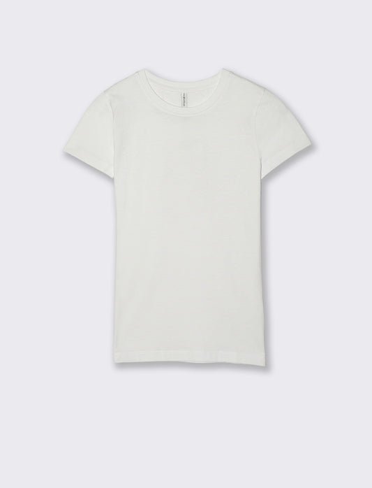 Basic Short Sleeve Skinny T-Shirt - White