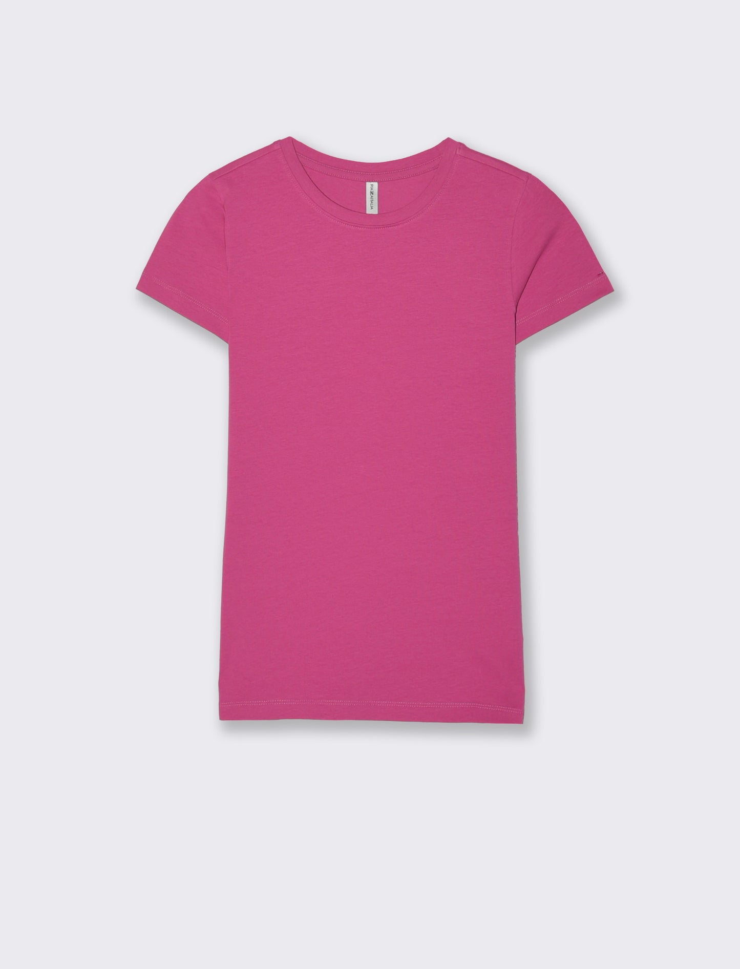 T-Shirt Basica Manica Corta Skinny - Fuxia azalea