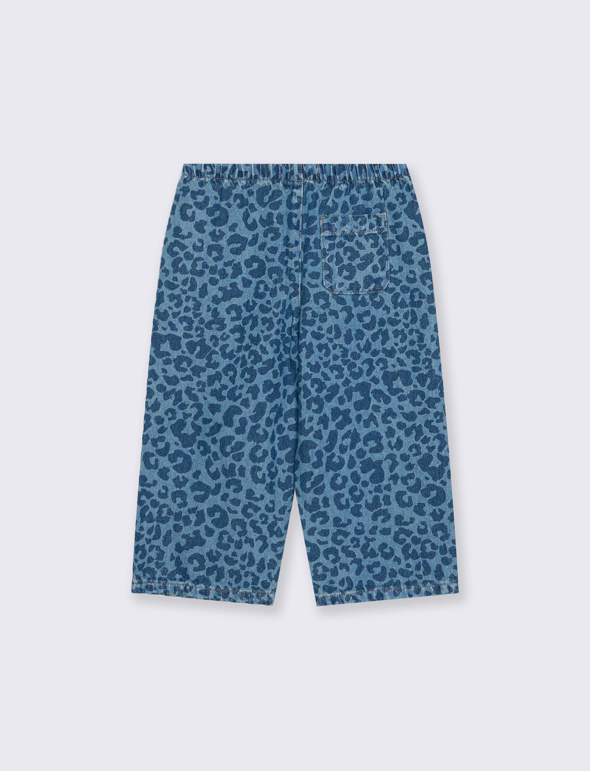 Jeans wide leg con coulisse in vita. - Denim