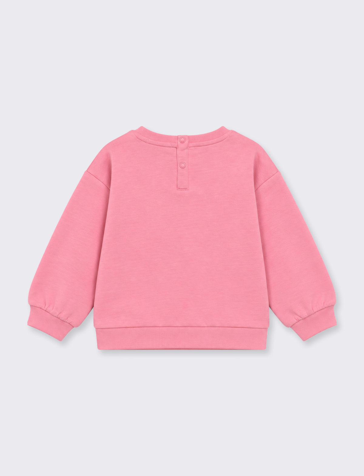 Tuta da bambina in french terry 100% cotone. - Rosa candy