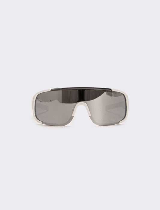 Occhiali a maschera con lente a specchio - Bianco