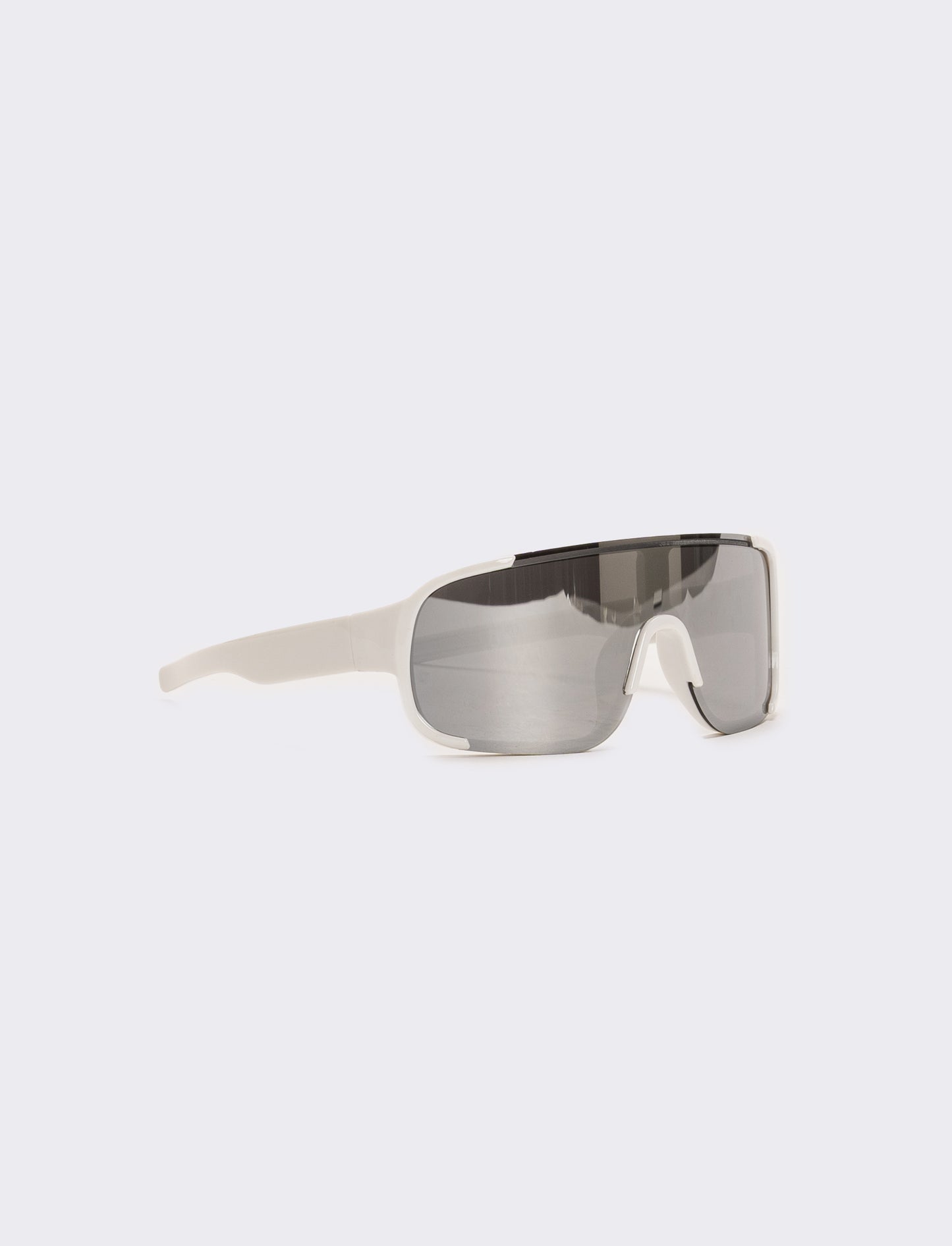 Occhiali a maschera con lente a specchio - Bianco