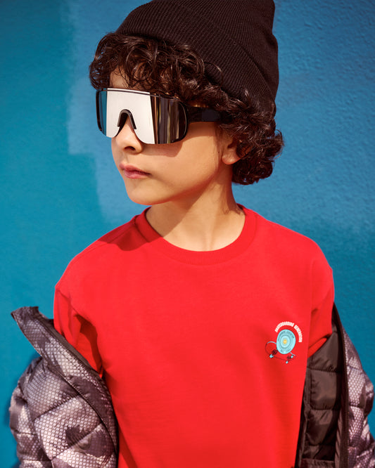 Occhiali a maschera con lente a specchio - Nero