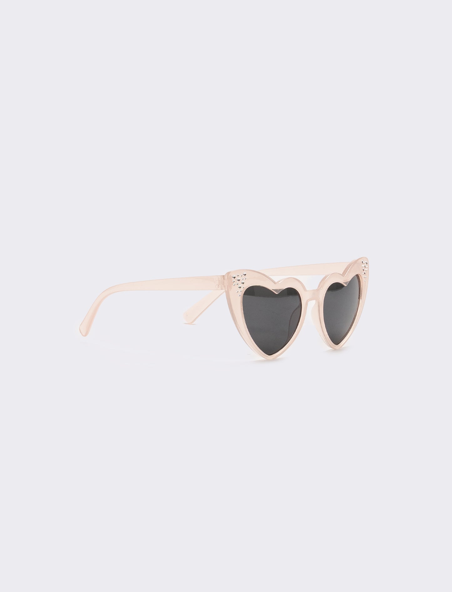 Occhiali da sole a cuore con strass - Rosa