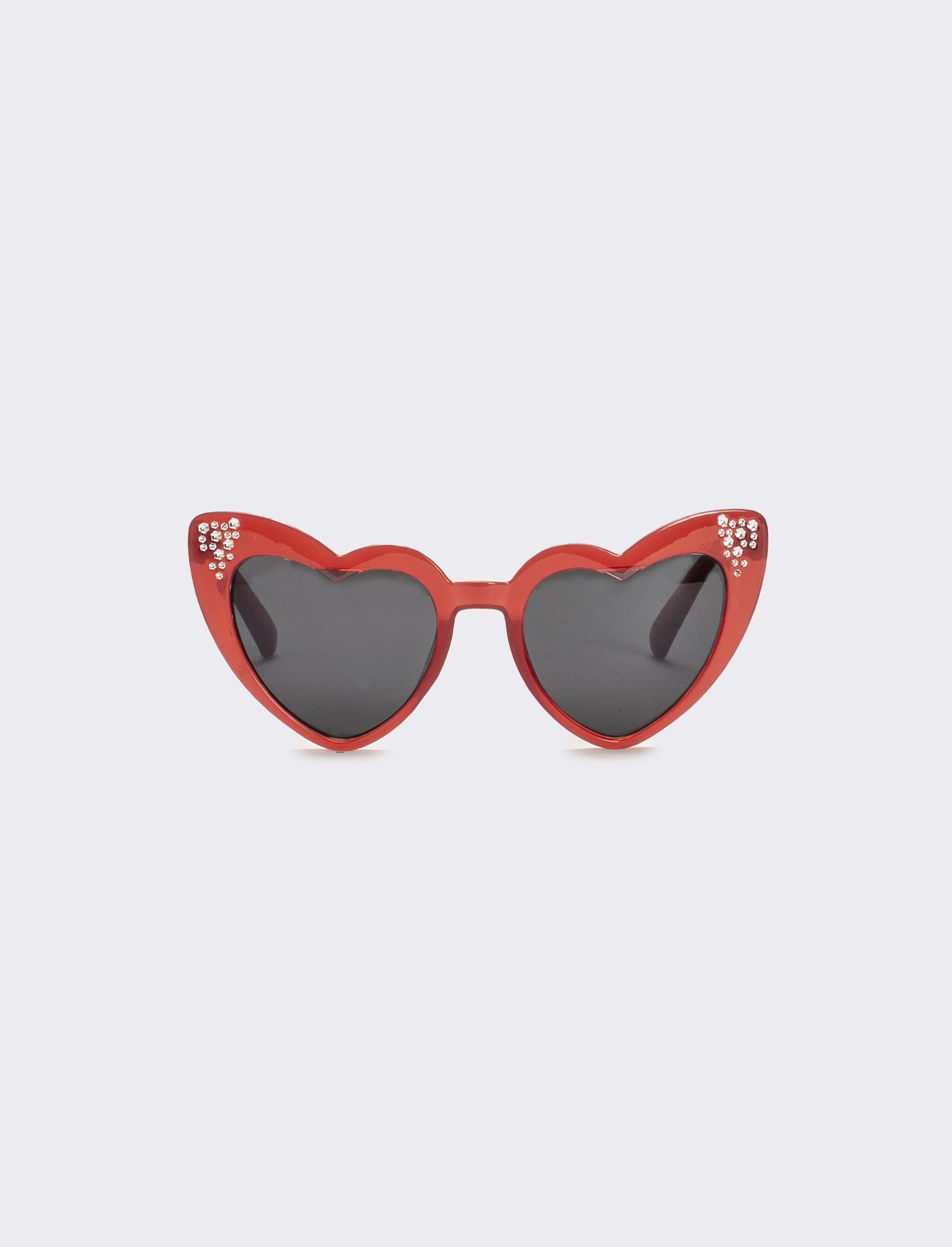 Occhiali da sole a cuore con strass - Bordeaux
