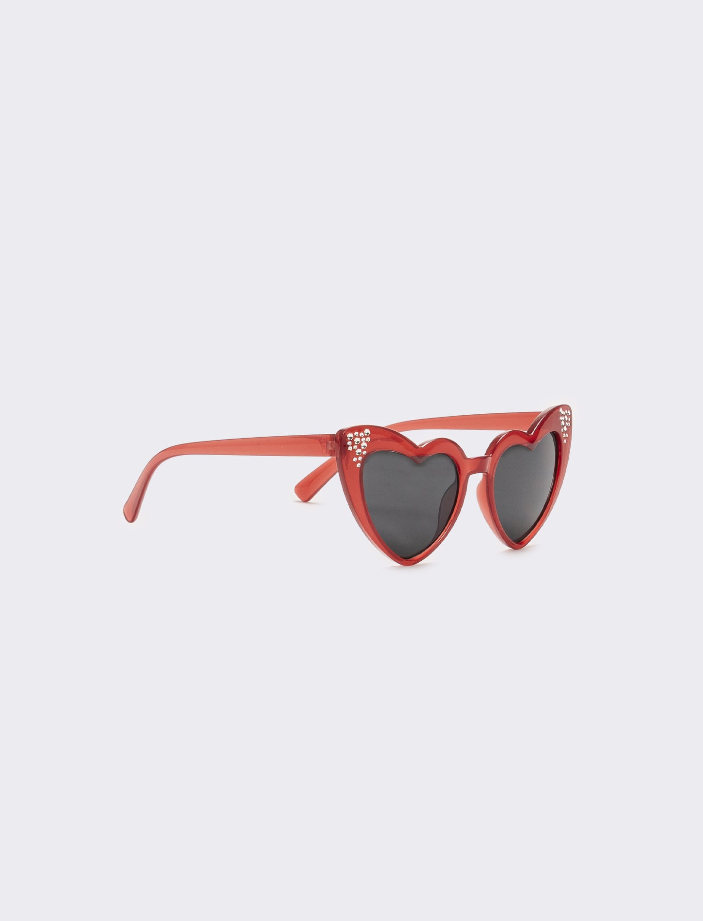 Occhiali da sole a cuore con strass - Bordeaux