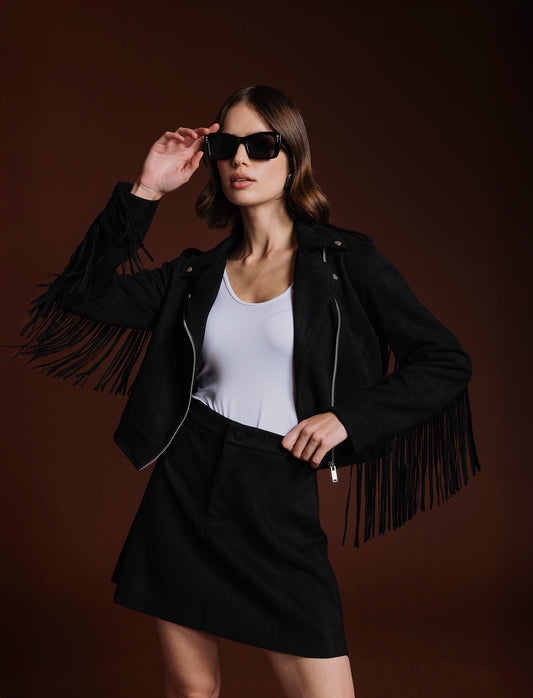 Occhiali da sole quadrati con strass donna - Nero