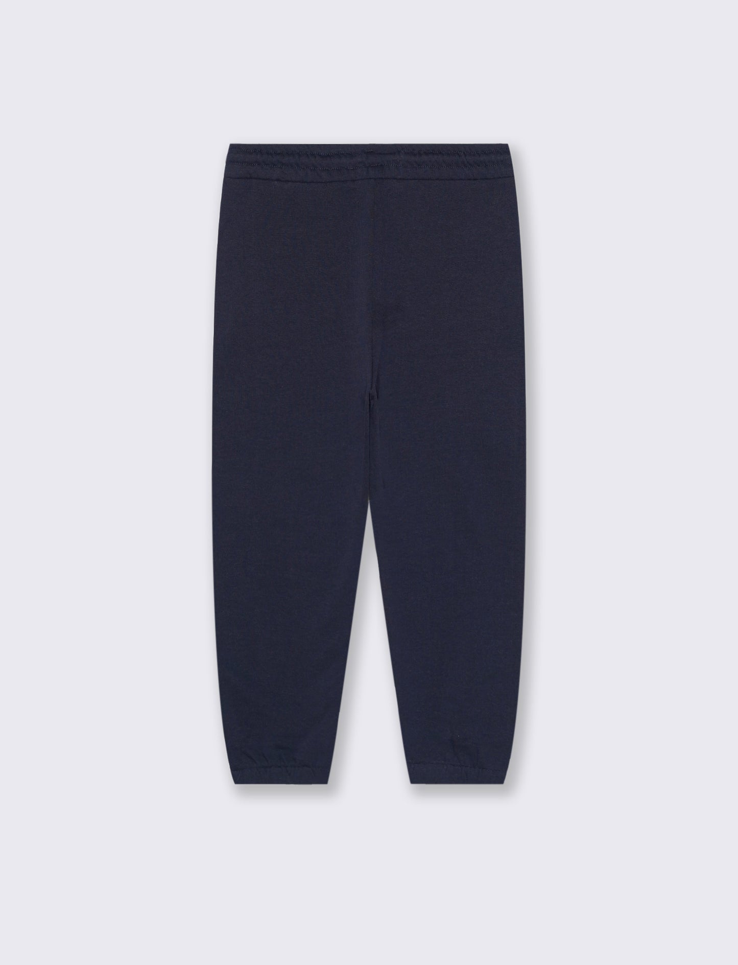 Jogger con ricamo college. - Blu