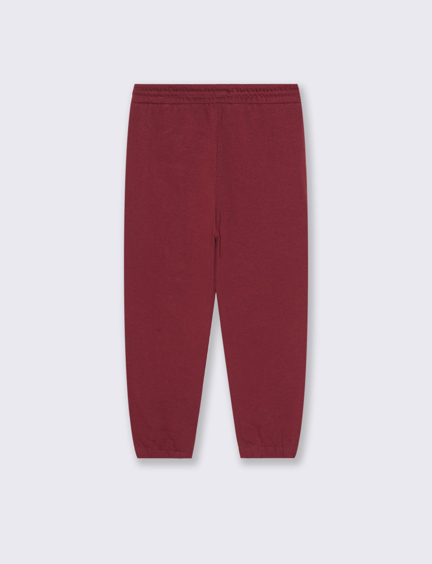 Jogger con ricamo college. - Bordeaux