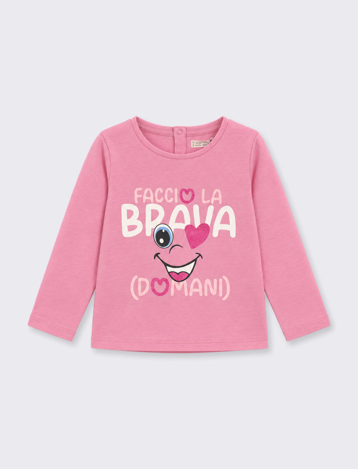 T shirt con stampa - Rosa candy