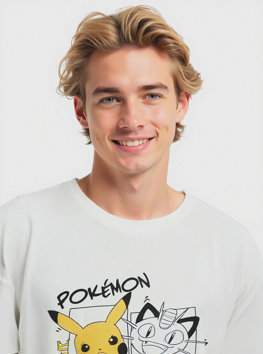 T-SHIRT STAMPA POKèMON - Bianco