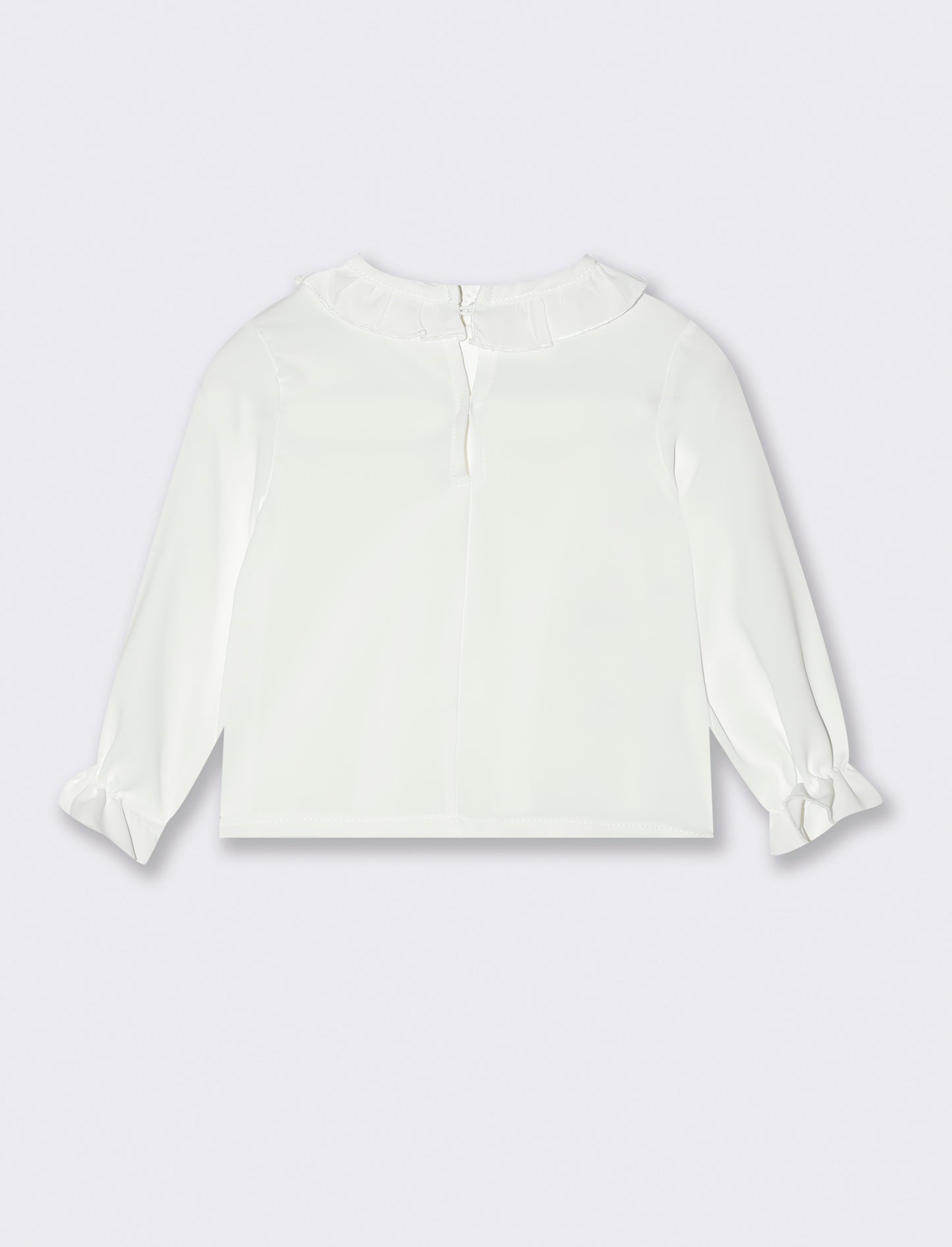 Blusa con rouche - Bianco
