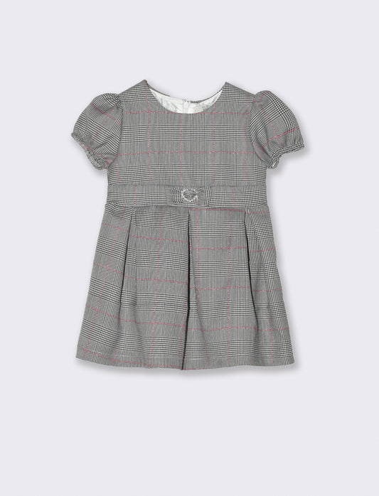 Dress with jewel belt - Multicolor