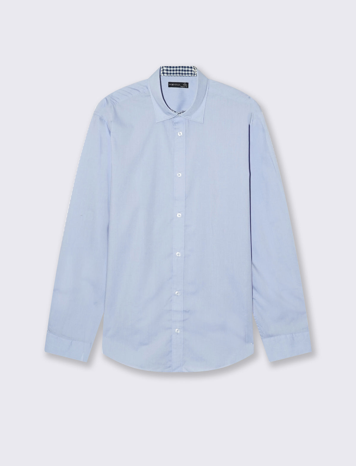 CAMICIA REGULAR FIT EASY IRON UNITA ED A FANTASIA - Celeste