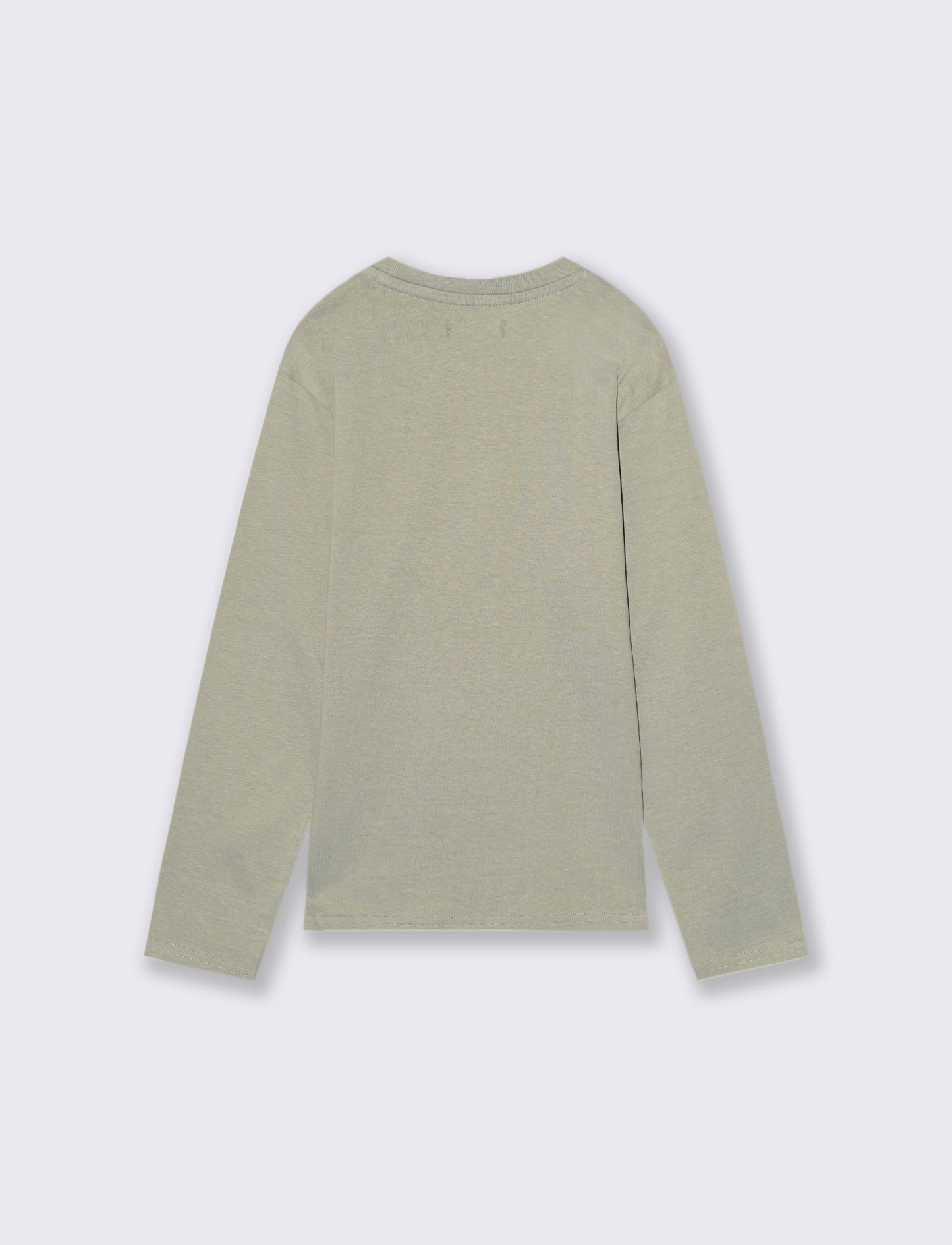 T-SHIRT IN JERSEY DI COTONE - Verde salvia