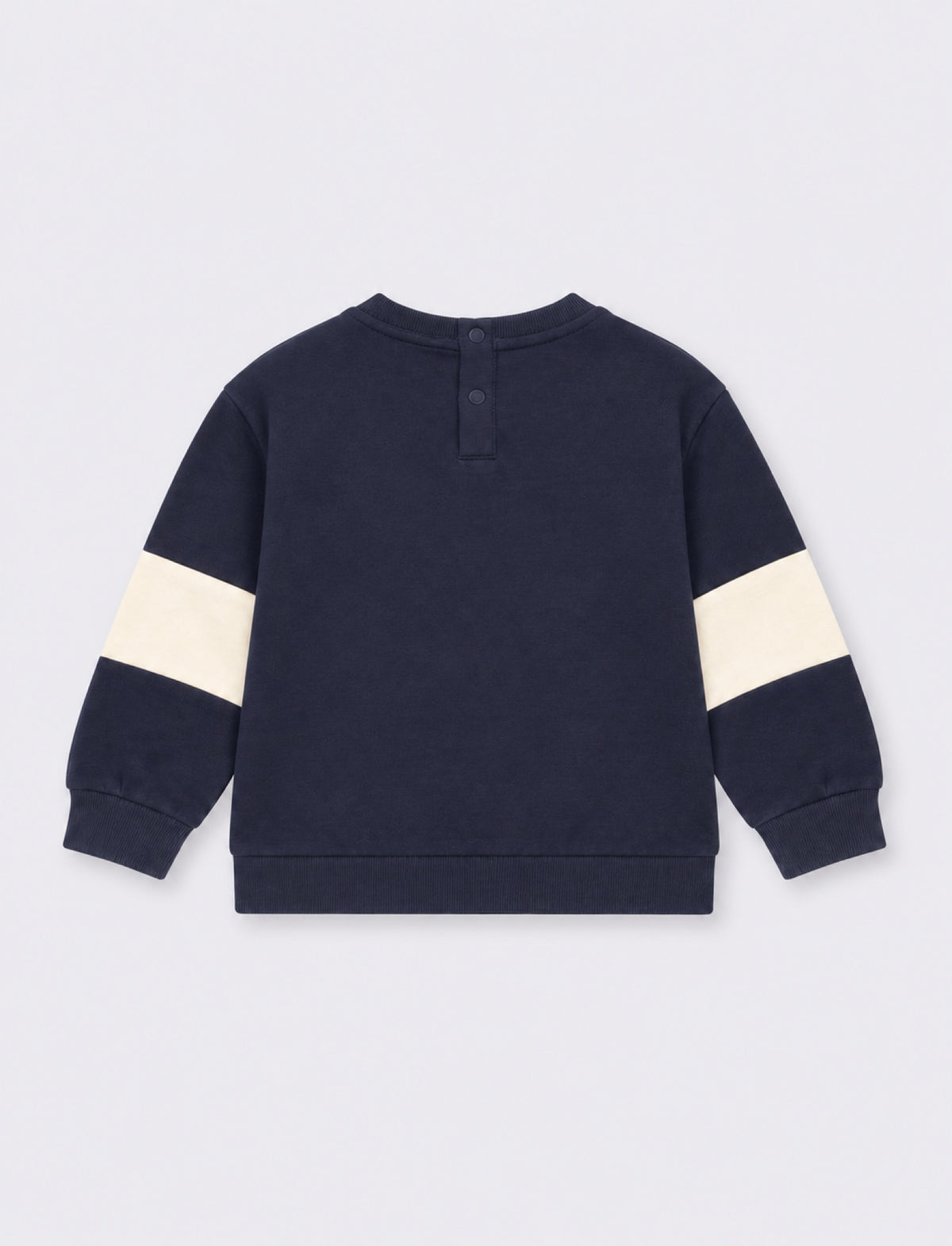 Felpa con inserti alle maniche - Blu
