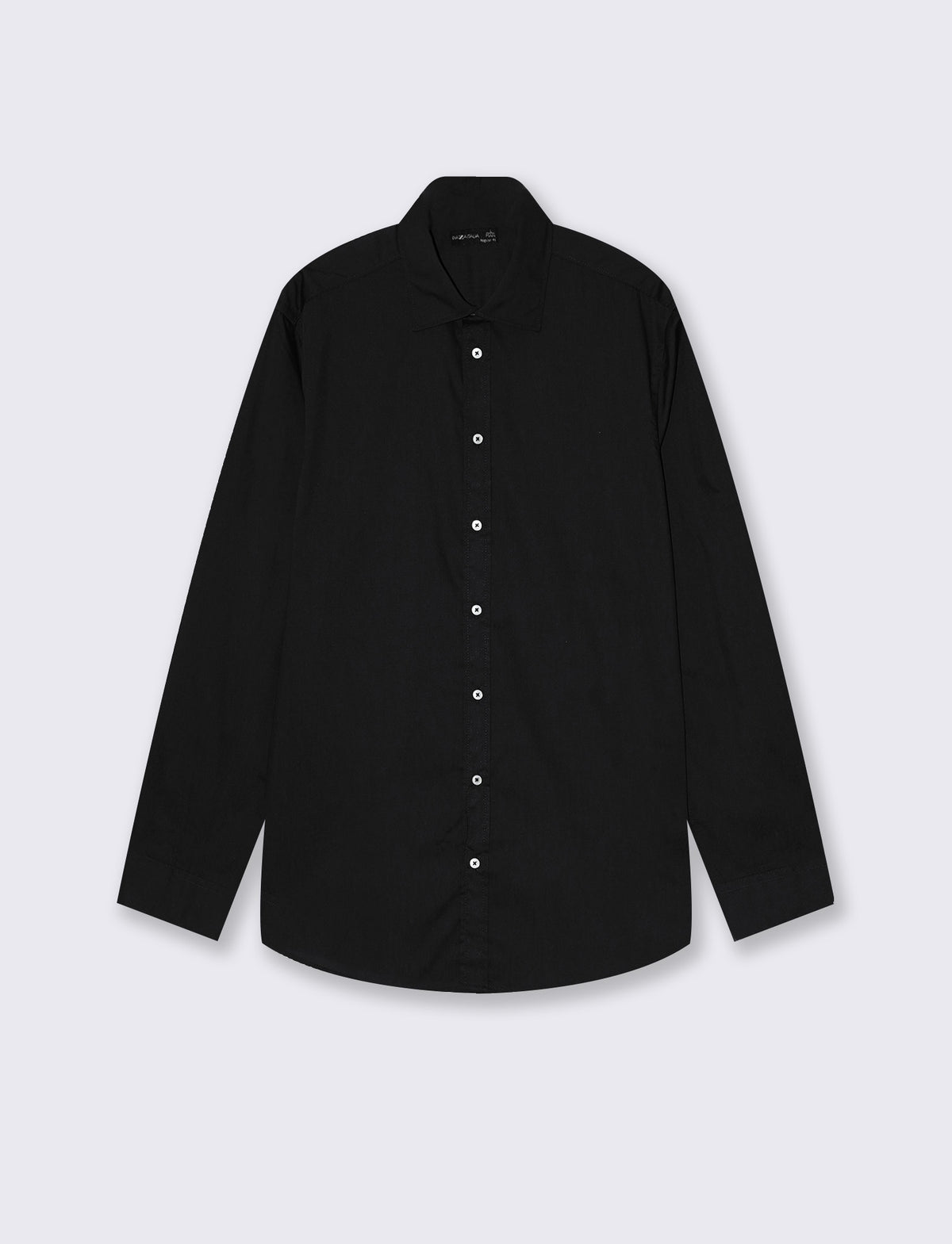 CAMICIA BASIC REGULAR FIT EASY IRON - Nero