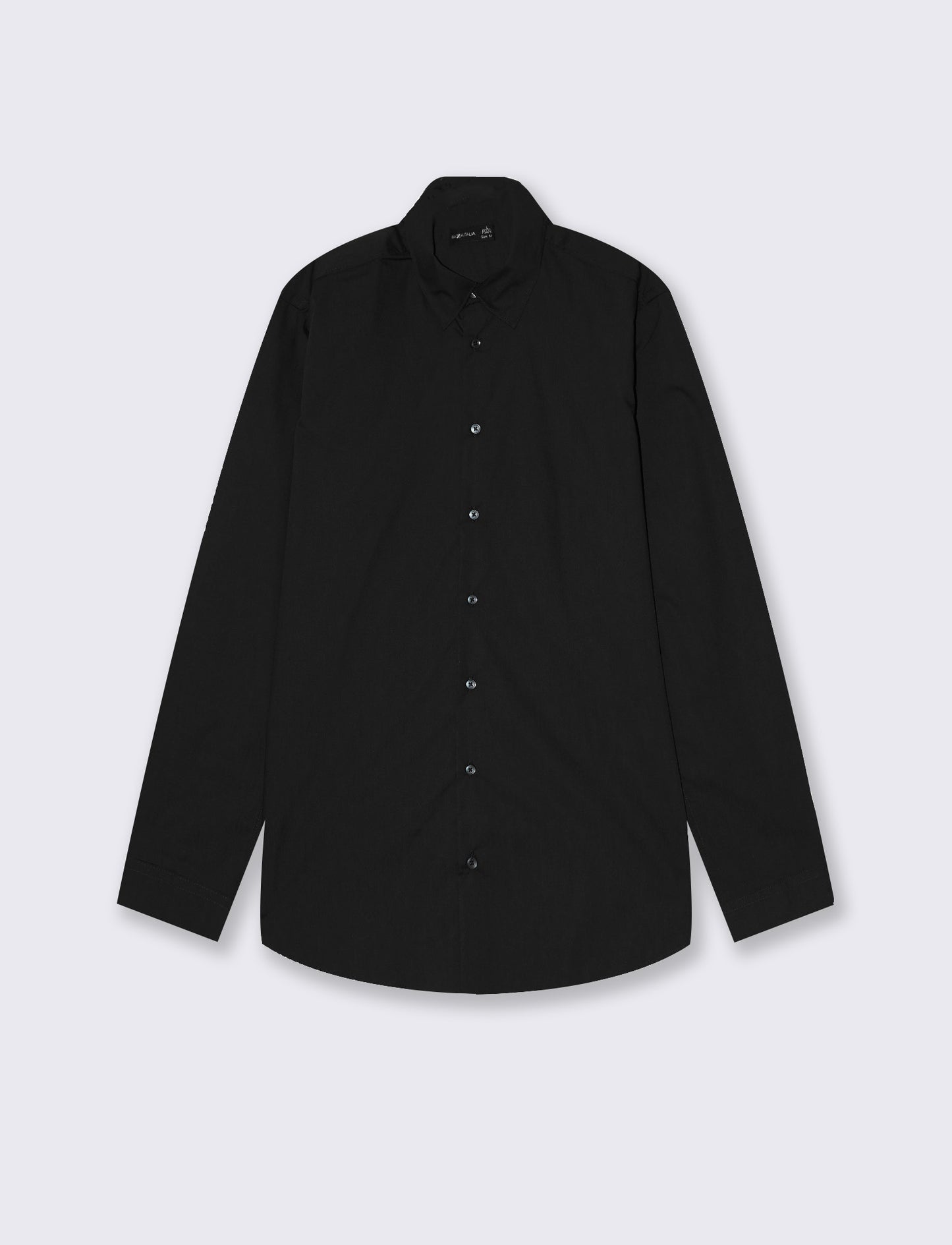 CAMICIA BASIC SLIM FIT EASY IRON - Nero