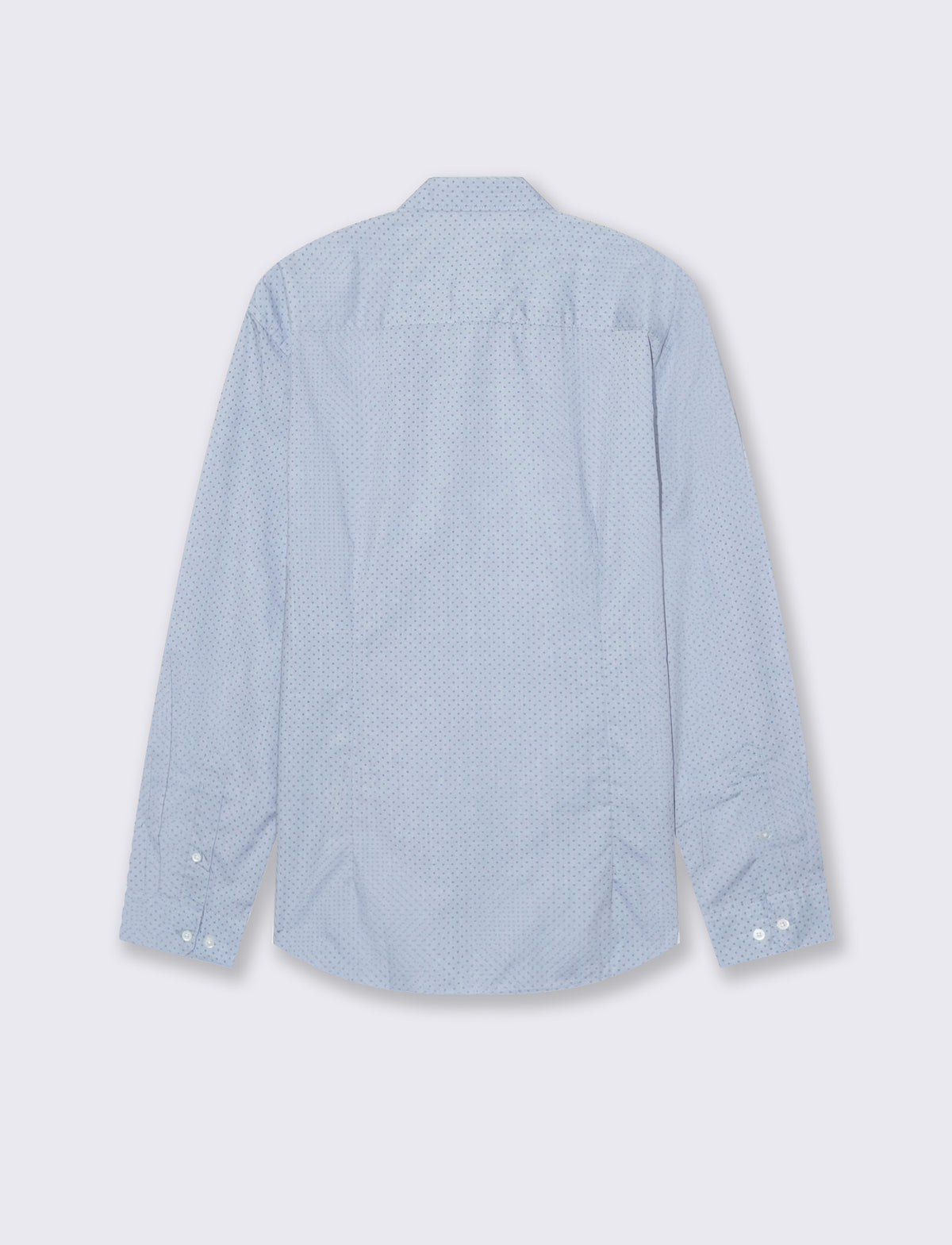 CAMICIA MICRO FANTASIA REGULAR FIT - Celeste