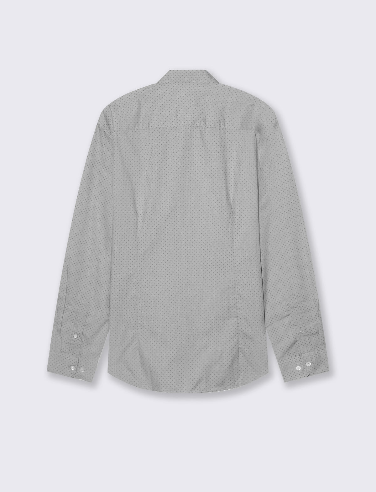 CAMICIA MICRO FANTASIA REGULAR FIT - Grigio