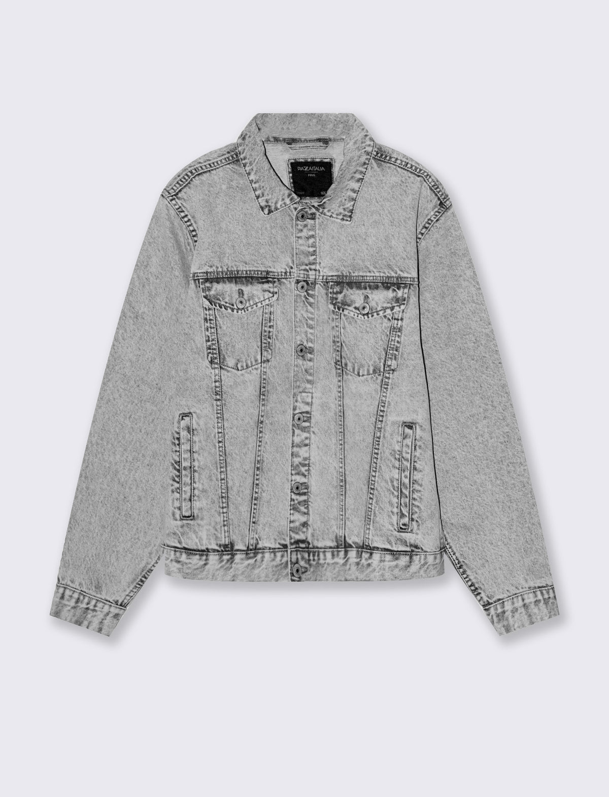 GIUBBOTTO IN DENIM - Grigio